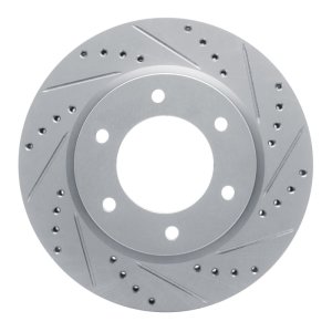 Ford Ranger Brake Rotor (1) - Front Right - R1 Concepts - Drilled & Slotted - Silver - `19-`25 Ford Ranger Brake Rotor (1) - Front Right - R1 Concepts - Drilled & Slotted - Silver - `19-`25